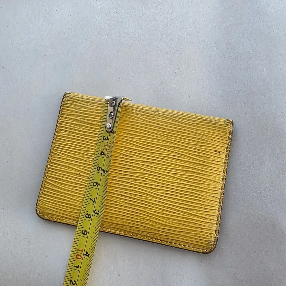 Louis Vuitton Yellow Epi ID Credit‎ Card Holder SP0030